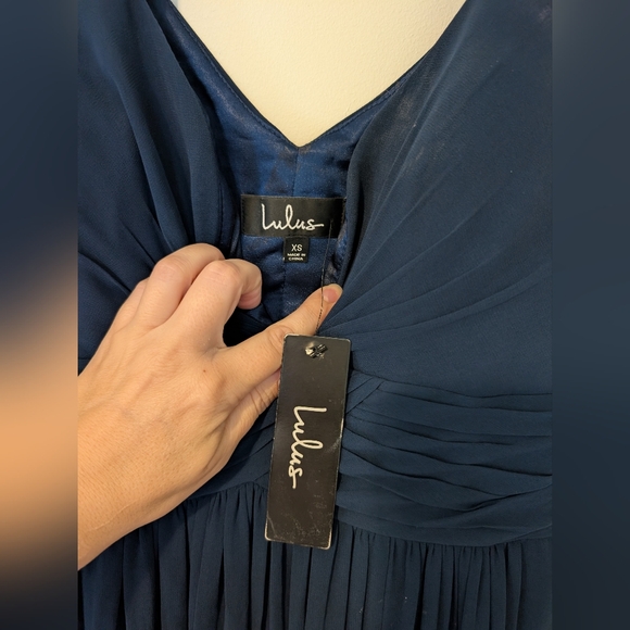 Lulu's Navy Blue Maxi Dress - Picture 3 of 7